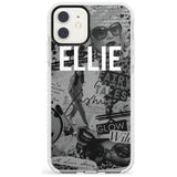 Grey Scale Fashion Collage iPhone Case  Impact Case Custom Phone Case - Case Warehouse