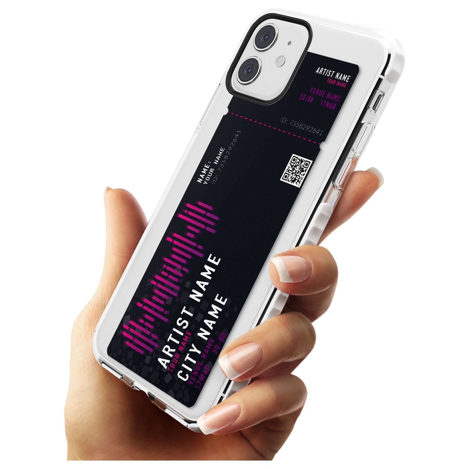 Personalised Concert Ticket Impact Phone Case for iPhone 11