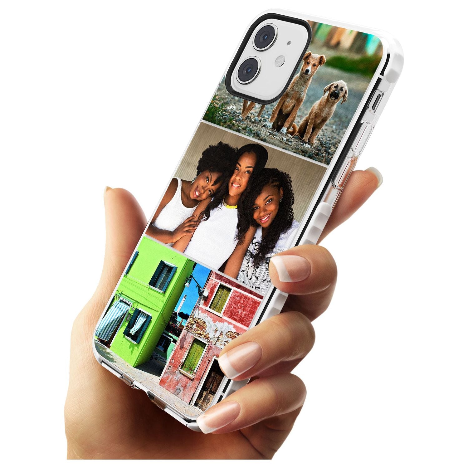 3 Photo Grid  Slim TPU Phone Case for iPhone 11