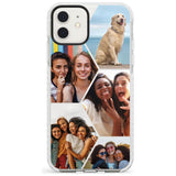 Personalised Heart Photo Grid Impact Phone Case for iPhone 11, iphone 12