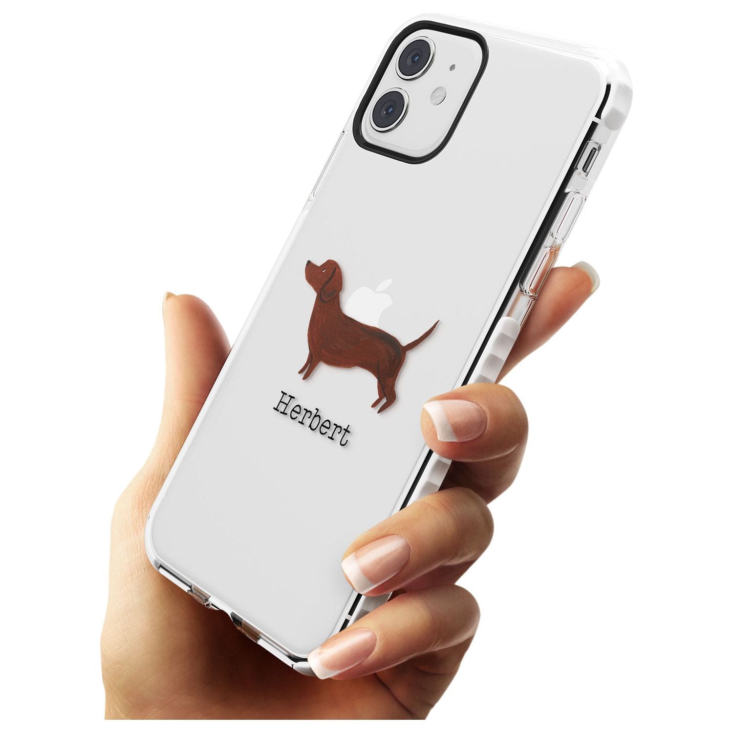 Hand Painted Sausage Dog Impact Phone Case for iPhone 11
