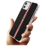 Pink Stripe Leopard Pattern Impact Phone Case for iPhone 11