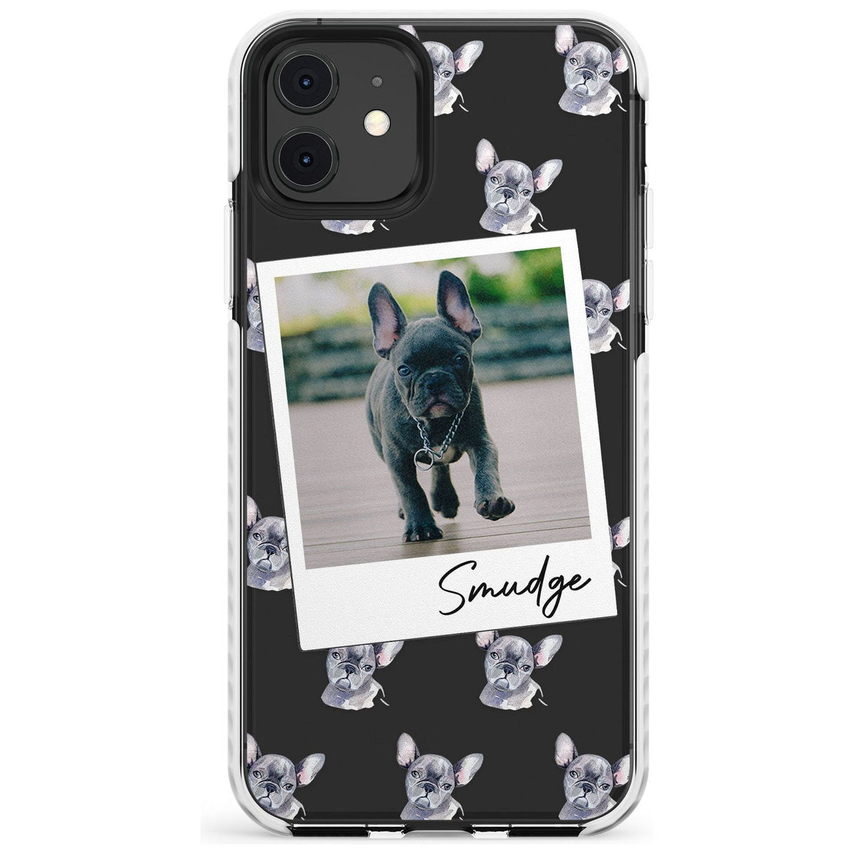 French Bulldog, Grey - Custom Dog Photo Slim TPU Phone Case for iPhone 11