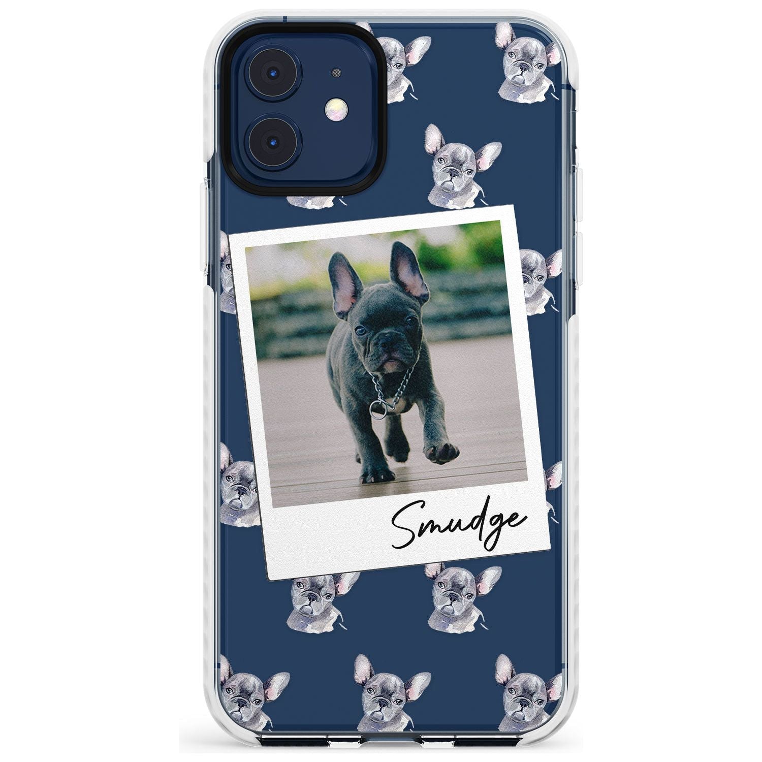 French Bulldog, Grey - Custom Dog Photo Slim TPU Phone Case for iPhone 11