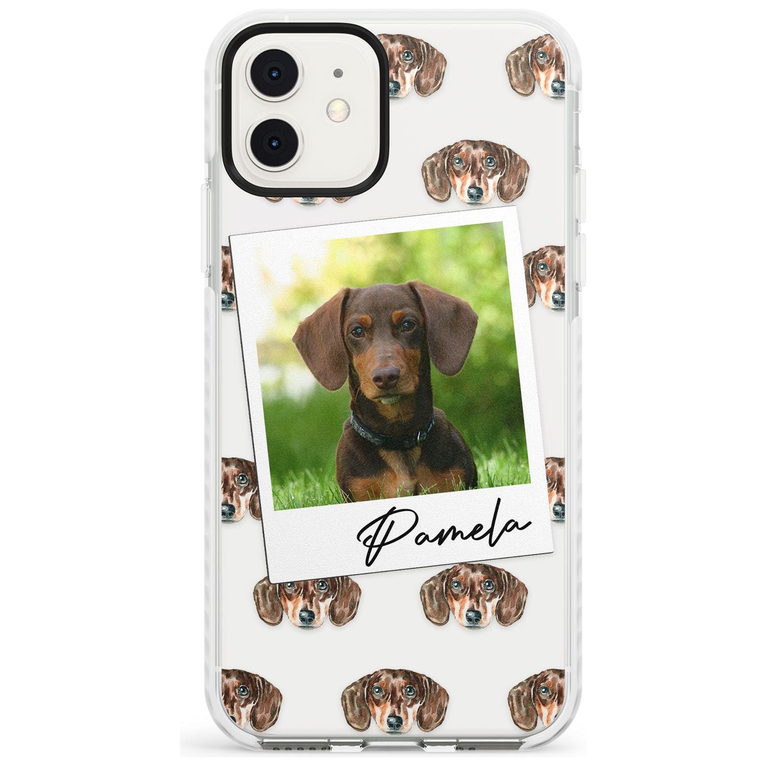 Dachshund, Brown - Custom Dog Photo Slim TPU Phone Case for iPhone 11