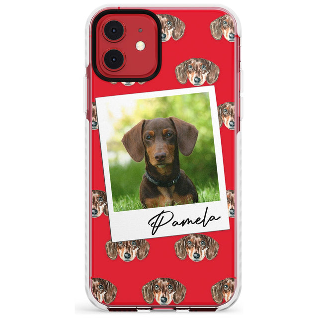 Dachshund, Brown - Custom Dog Photo Slim TPU Phone Case for iPhone 11