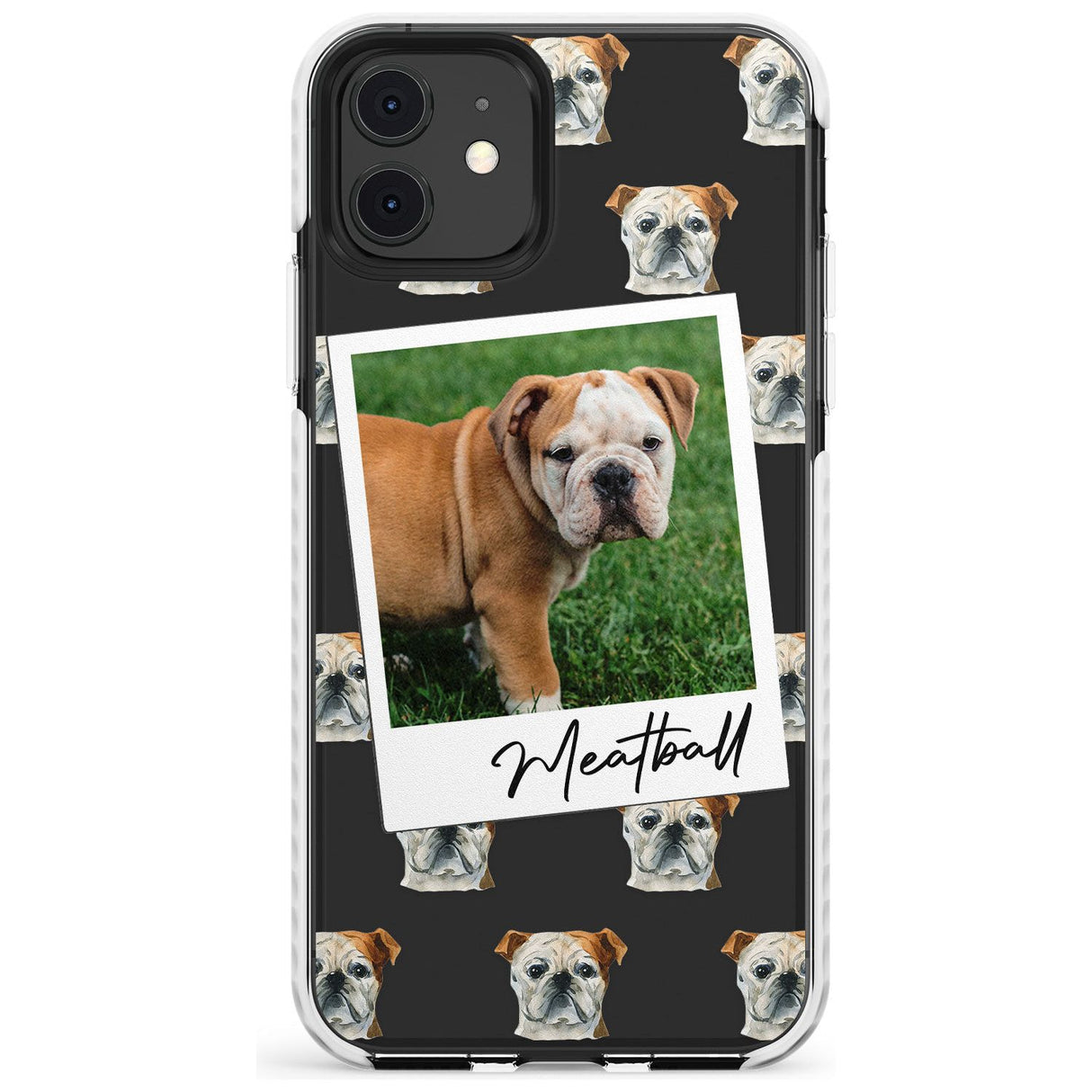 English Bulldog - Custom Dog Photo Slim TPU Phone Case for iPhone 11