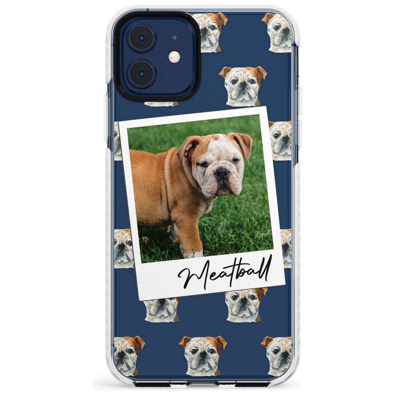 English Bulldog - Custom Dog Photo Slim TPU Phone Case for iPhone 11