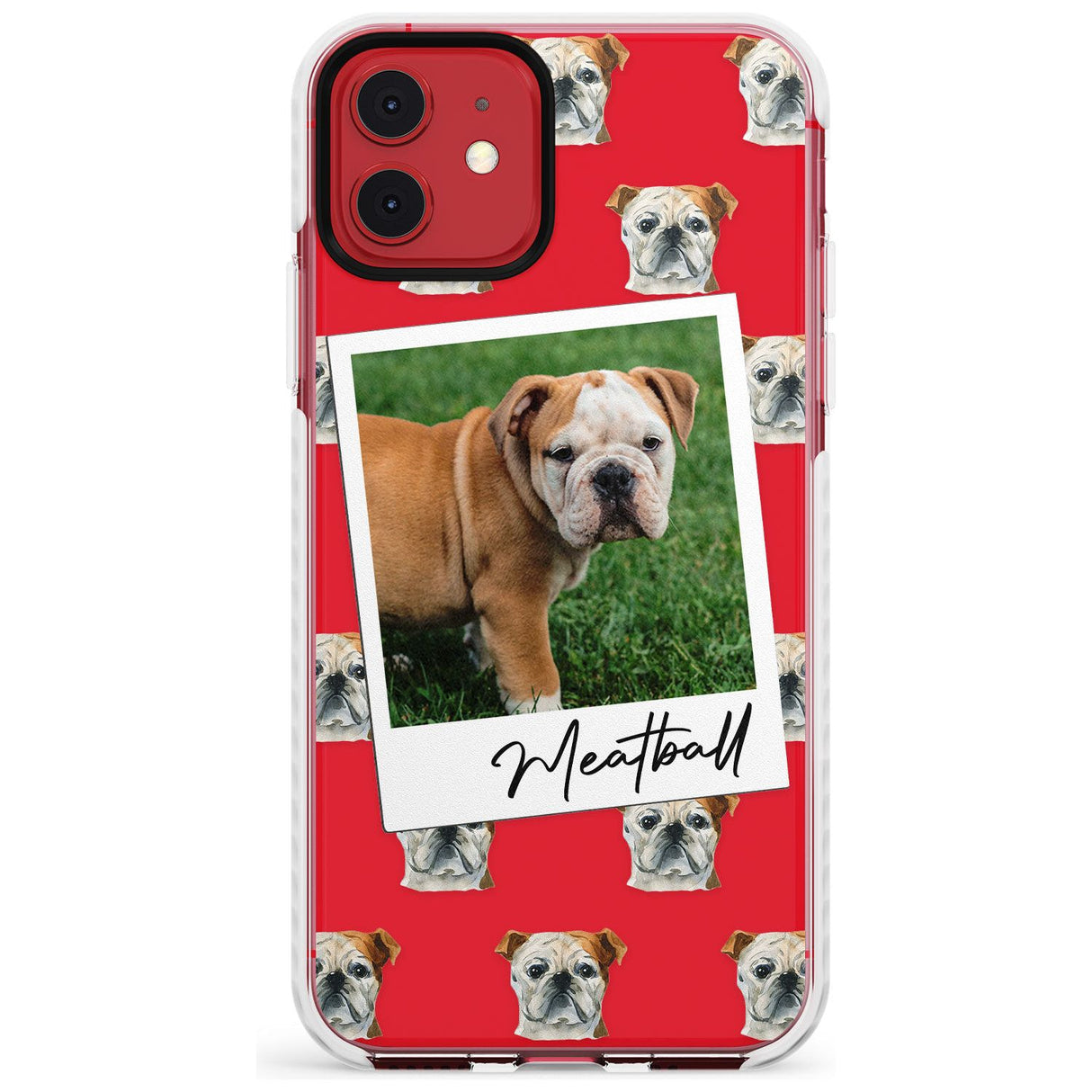 English Bulldog - Custom Dog Photo Slim TPU Phone Case for iPhone 11