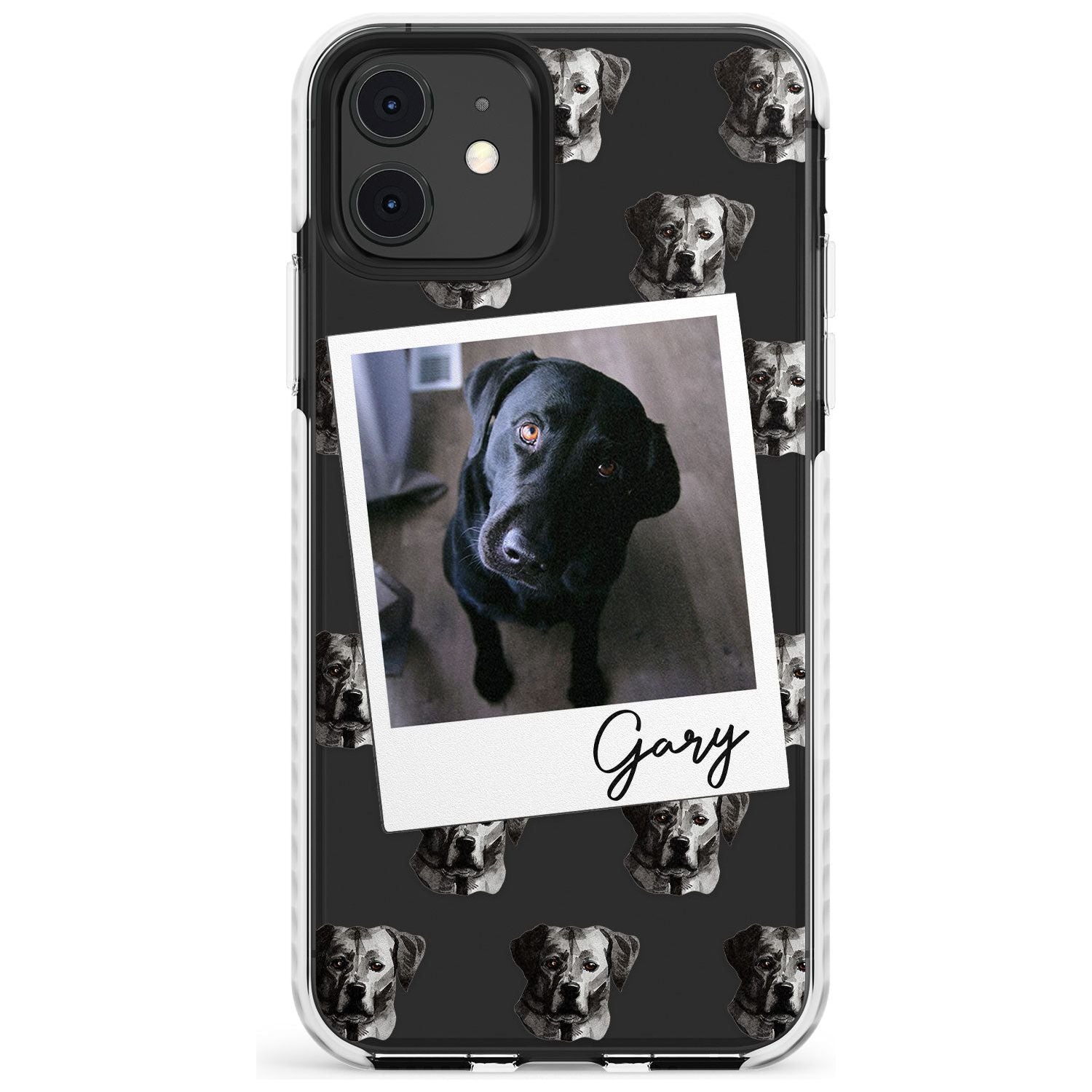 Labrador, Black - Custom Dog Photo Slim TPU Phone Case for iPhone 11