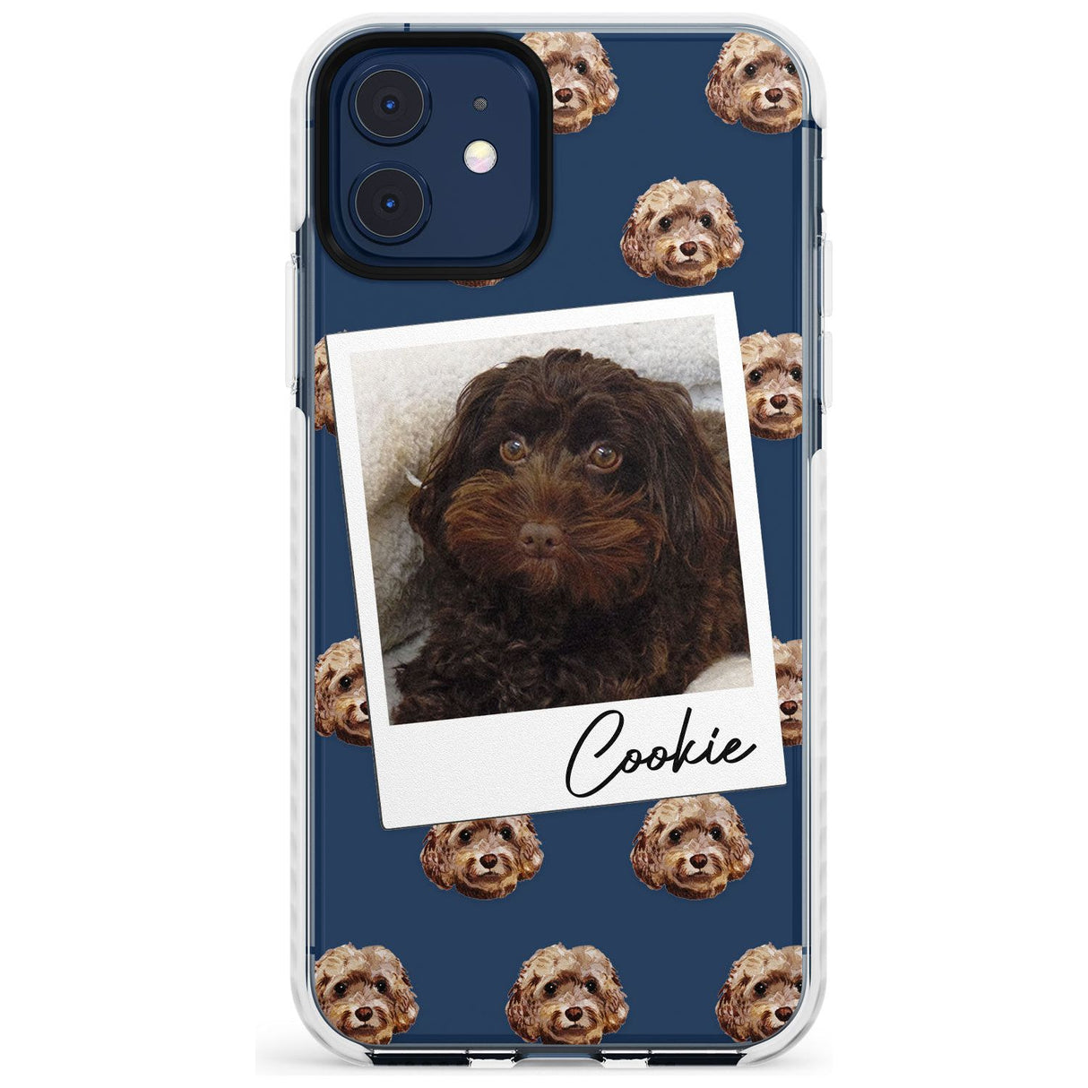 Cockapoo, Brown - Custom Dog Photo Slim TPU Phone Case for iPhone 11