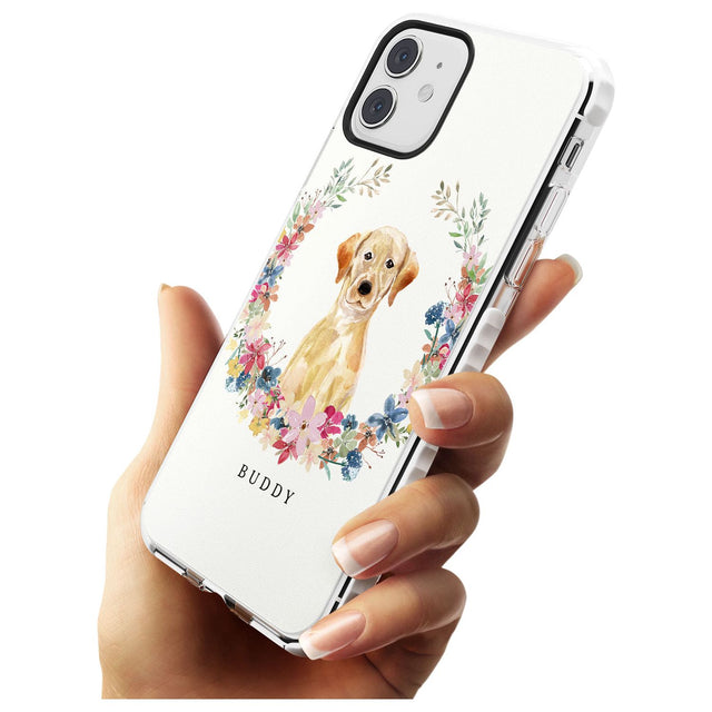 Yellow Labrador Retriever Dog Portrait Impact Phone Case for iPhone 11