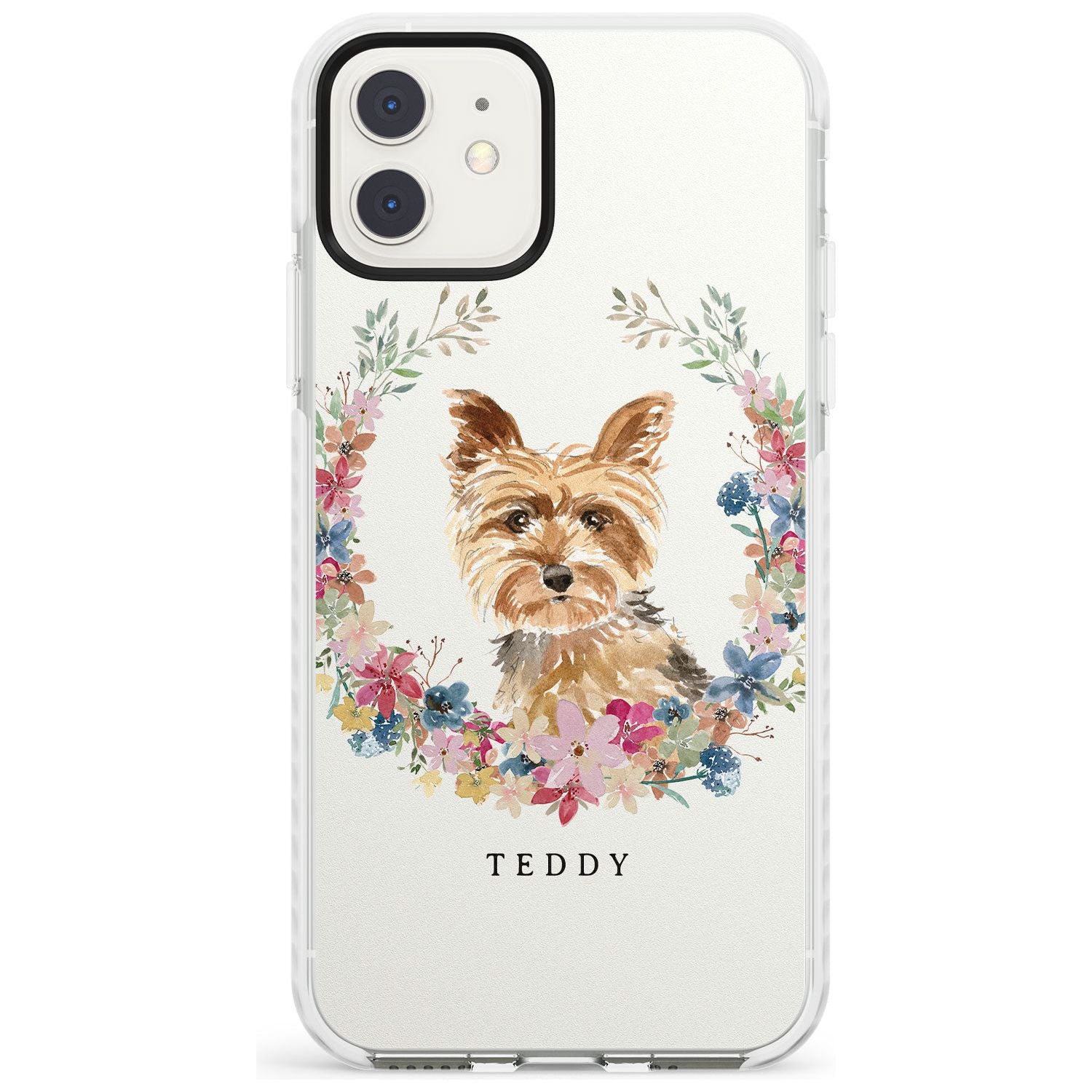 Yorkshire Terrier - Watercolour Dog Portrait Impact Phone Case for iPhone 11