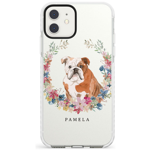 English Bulldog - Watercolour Dog Portrait Impact Phone Case for iPhone 11