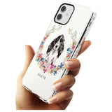 Black Cocker Spaniel - Watercolour Dog Portrait Impact Phone Case for iPhone 11