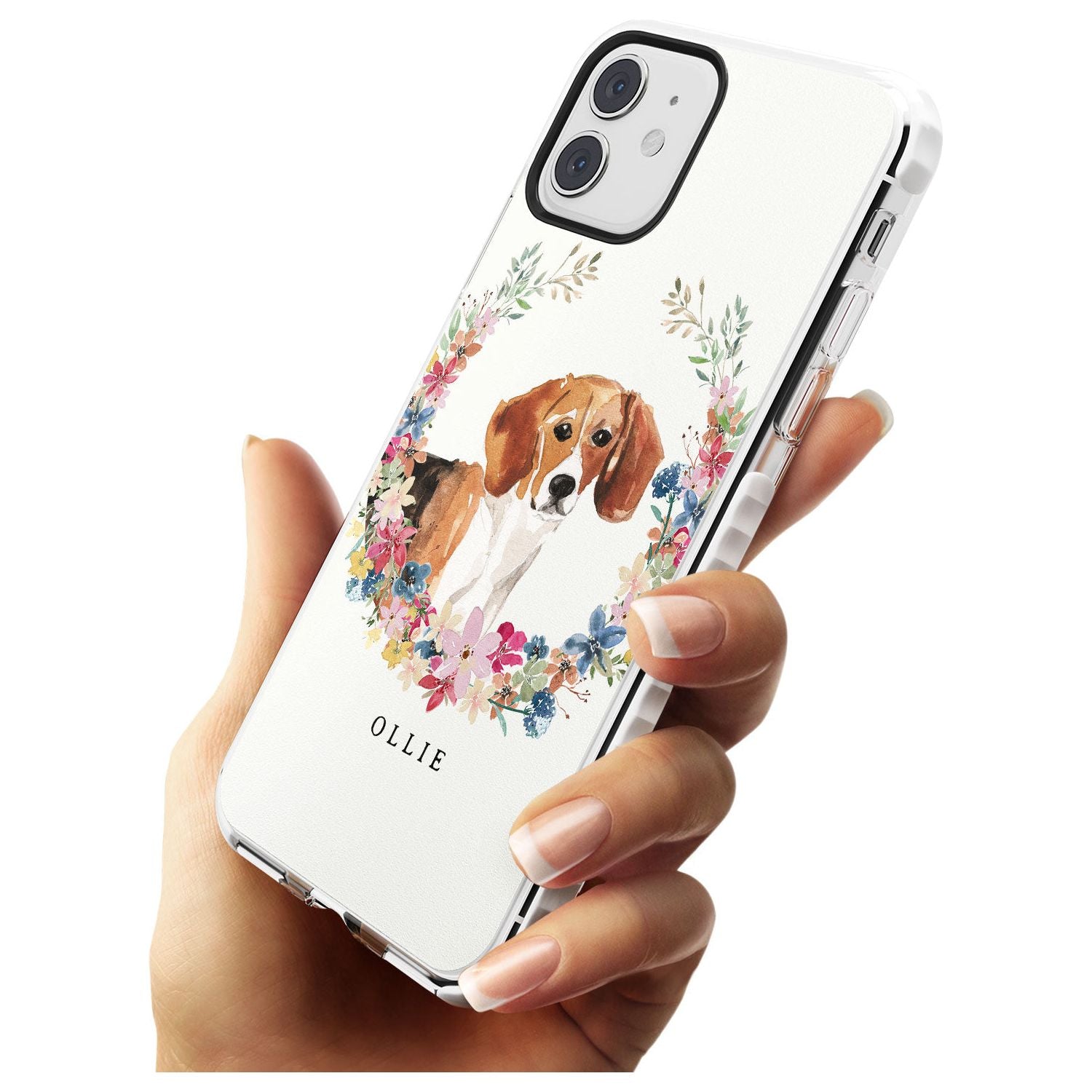 Beagle - Watercolour Dog Portrait Impact Phone Case for iPhone 11