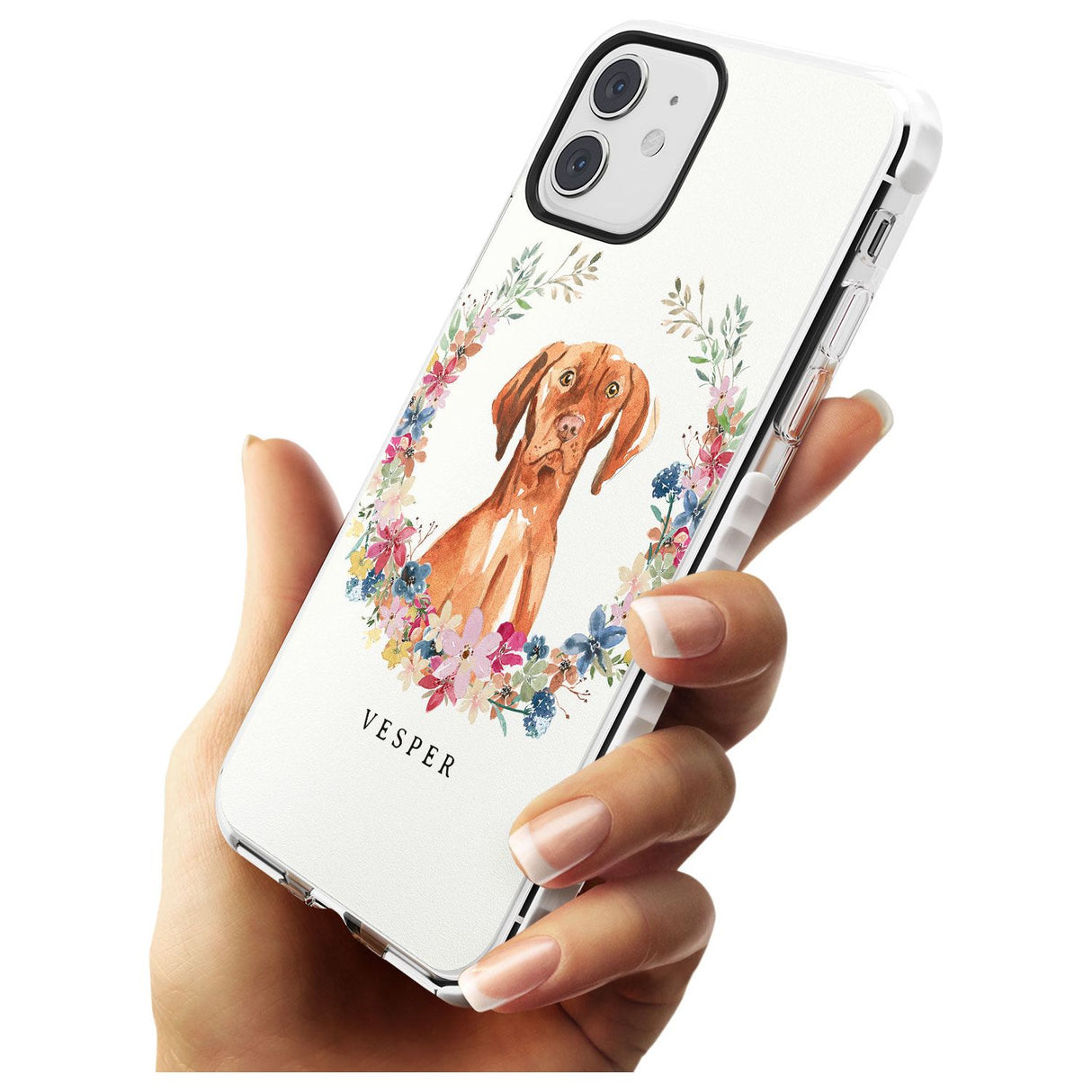 Hungarian Vizsla - Watercolour Dog Portrait Impact Phone Case for iPhone 11