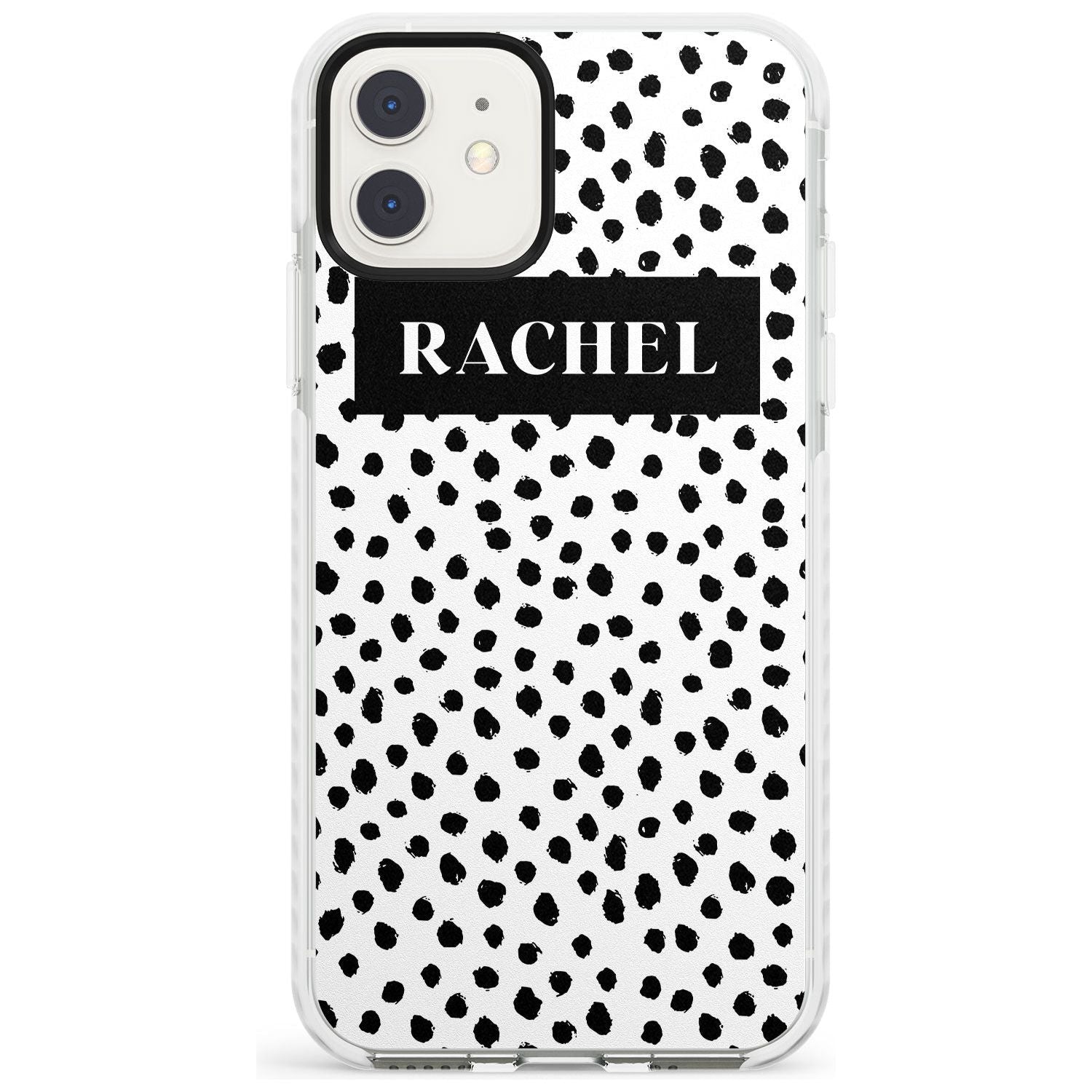 Black Bar & Dots iPhone Case  Impact Case Custom Phone Case - Case Warehouse
