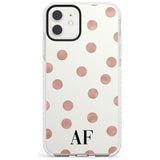 Initials & Dots iPhone Case  Impact Case Custom Phone Case - Case Warehouse