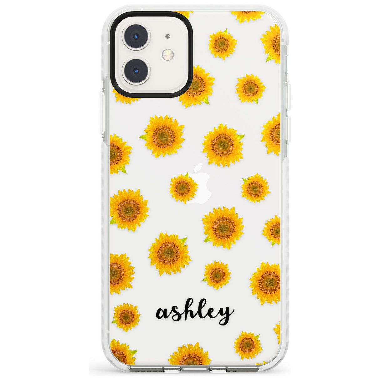 Sunflowers & Cursive iPhone Case  Impact Case Custom Phone Case - Case Warehouse