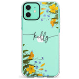 Custom Ferns & Flowers Slim TPU Phone Case for iPhone 11