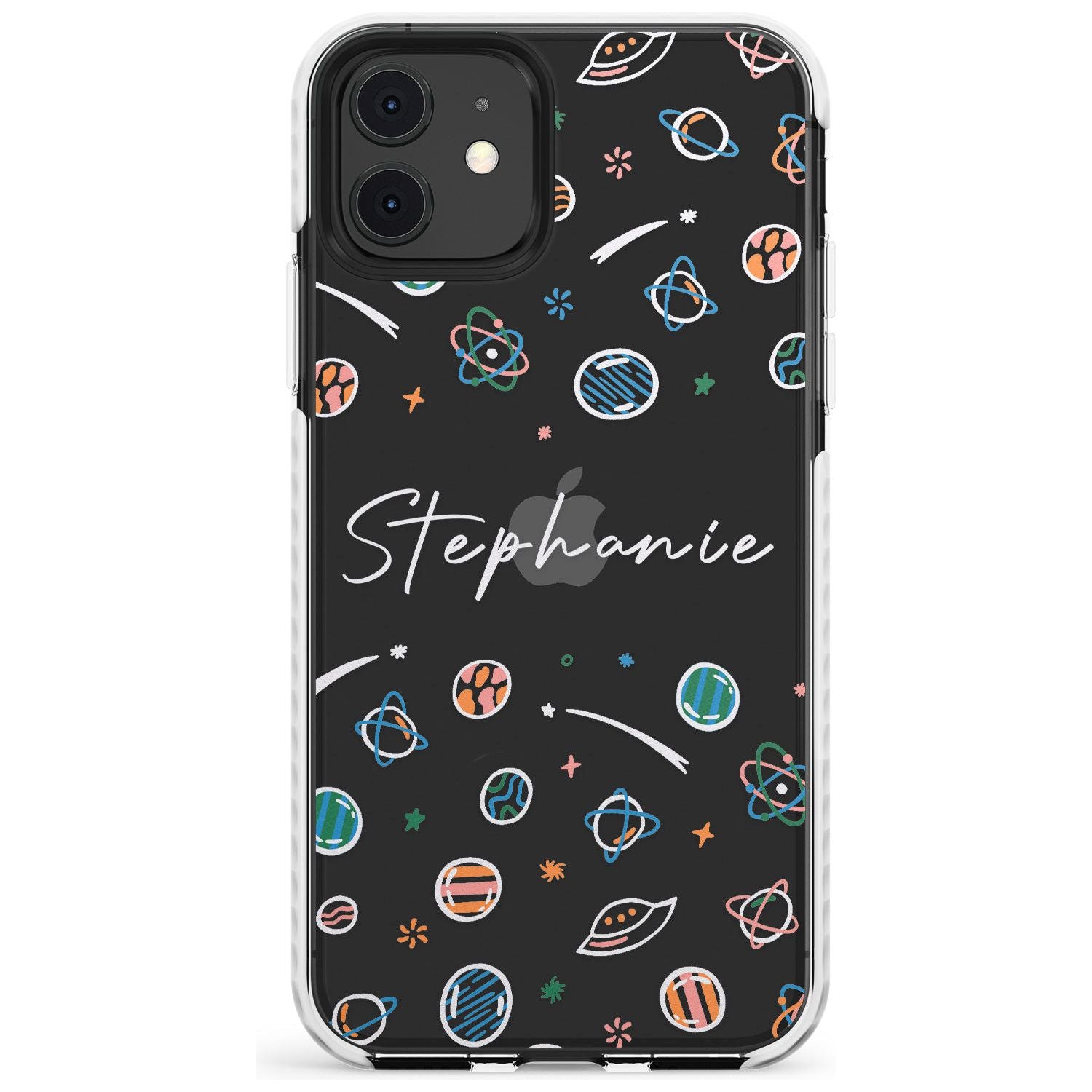 Customisable Space Pattern (Clear) Slim TPU Phone Case for iPhone 11