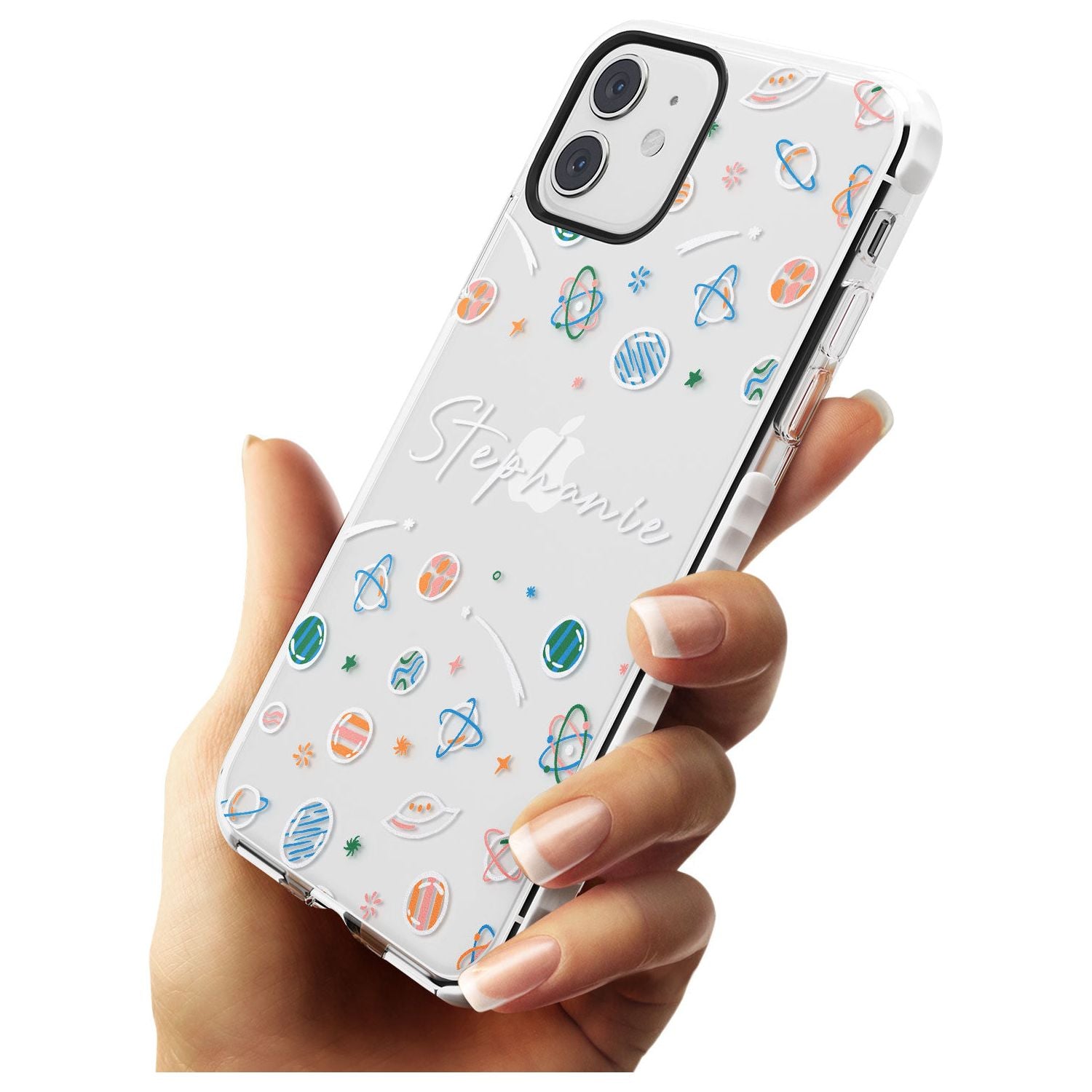 Customisable Space Pattern (Clear) Slim TPU Phone Case for iPhone 11
