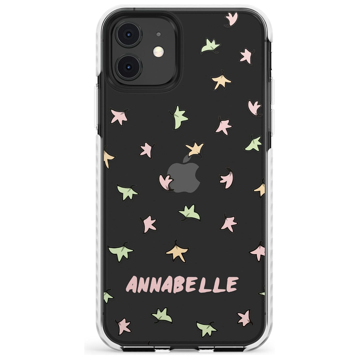 Personalised Custom Leaves Pattern Impact Phone Case for iPhone 11