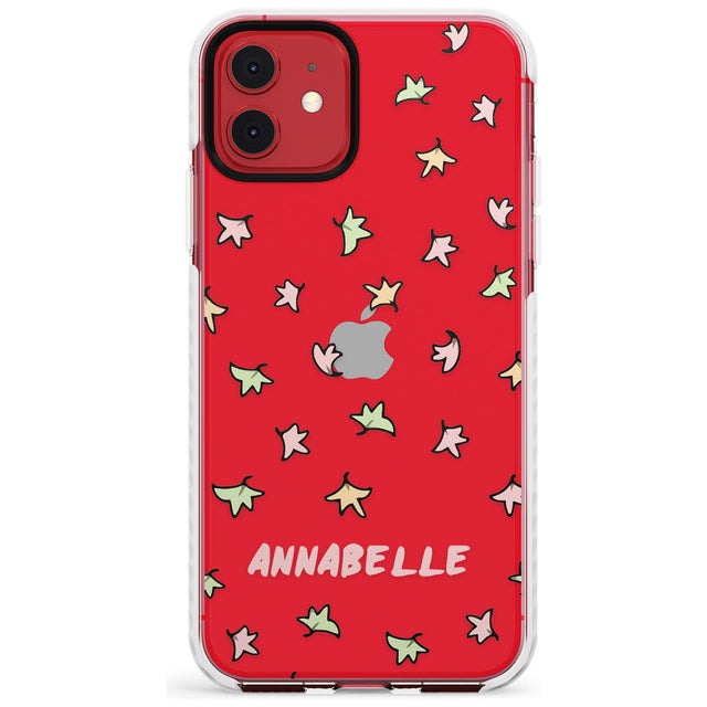 Personalised Custom Leaves Pattern Impact Phone Case for iPhone 11