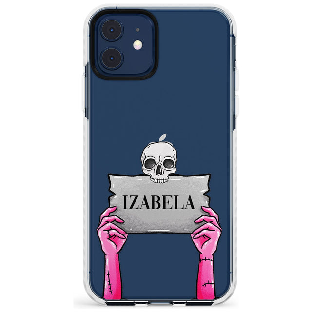 Personalised Grave Plaque Impact Phone Case for iPhone 11