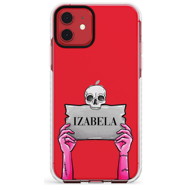 Personalised Grave Plaque Impact Phone Case for iPhone 11