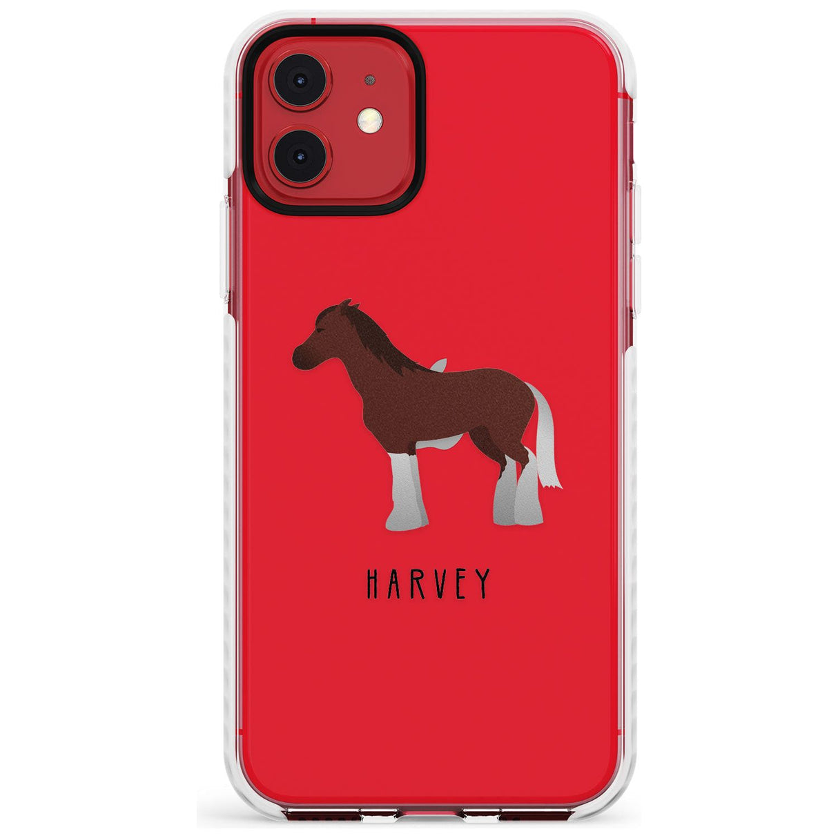 Personalised Brown Horse Impact Phone Case for iPhone 11