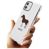 Personalised Brown Horse Impact Phone Case for iPhone 11