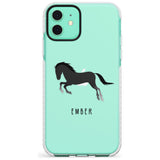 Personalised Black Horse Impact Phone Case for iPhone 11