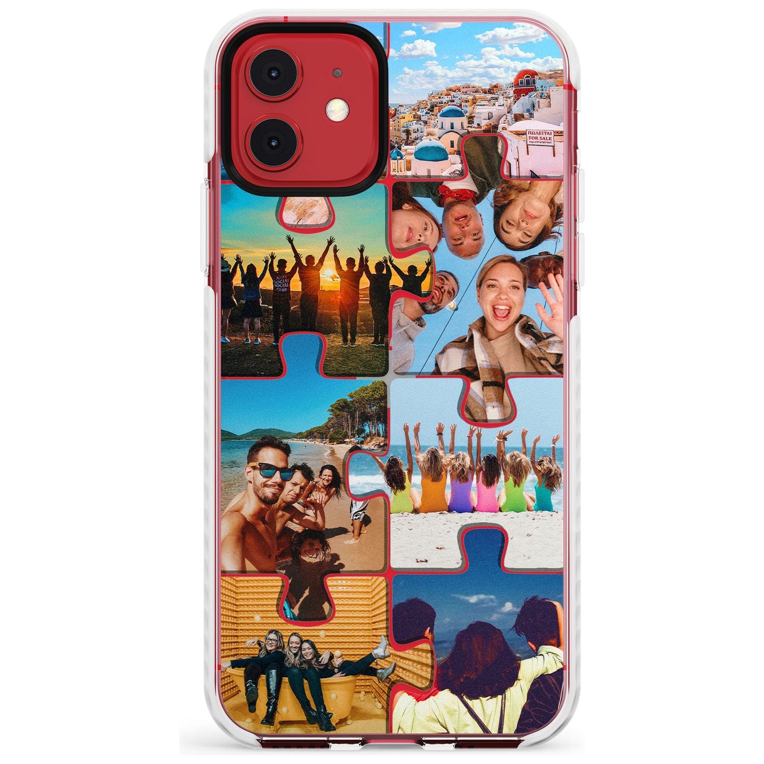Personalised Jigsaw Photo Grid Impact Phone Case for iPhone 11