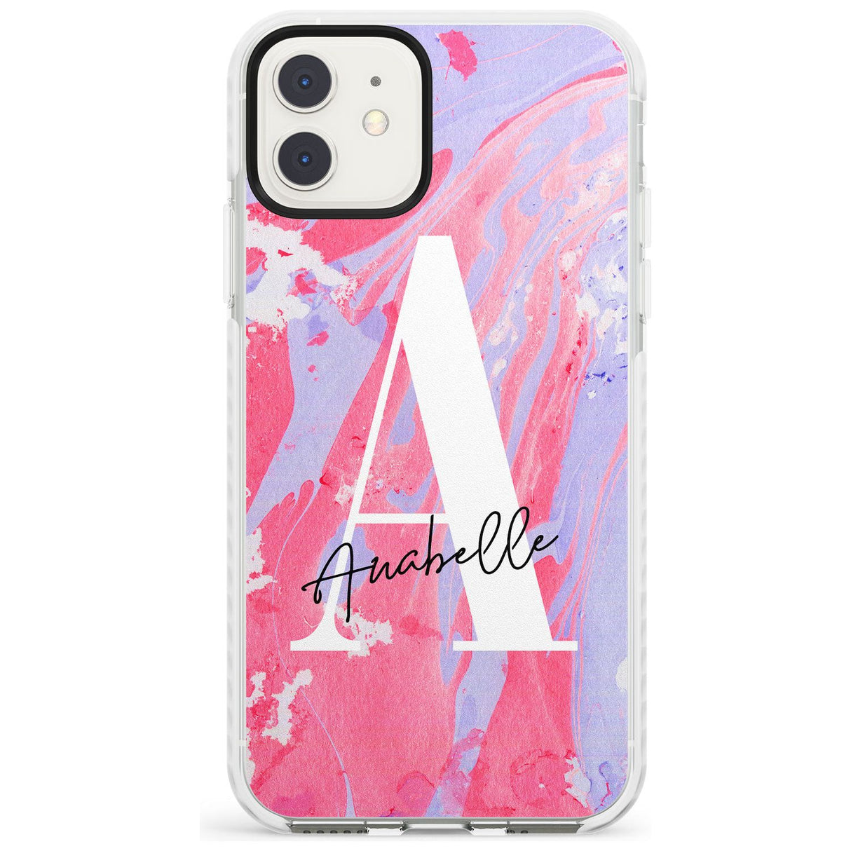 Pink & Purple - Custom Marble iPhone Case  Impact Case Custom Phone Case - Case Warehouse