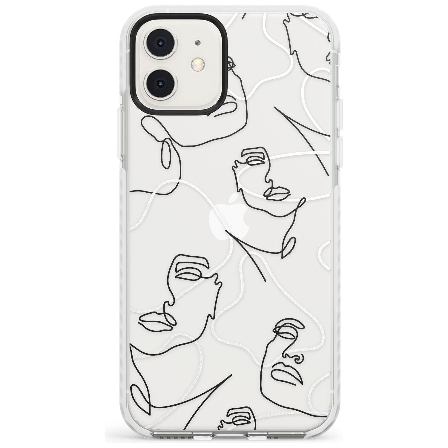 Personalised Abstract Faces Impact Phone Case for iPhone 11, iphone 12