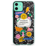 Custom Notebook Cover with Stickers Slim TPU Phone Case for iPhone 11