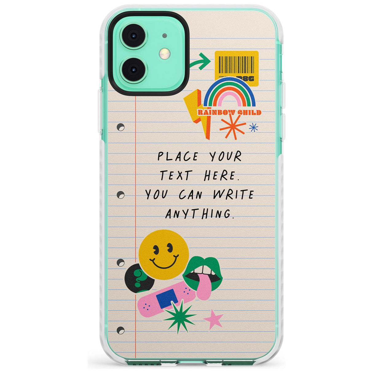 Custom Nostalgia Sticker Mix #1 Slim TPU Phone Case for iPhone 11