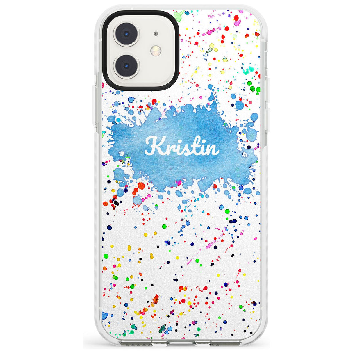 Rainbow Paint Splatter iPhone Case  Impact Case Custom Phone Case - Case Warehouse