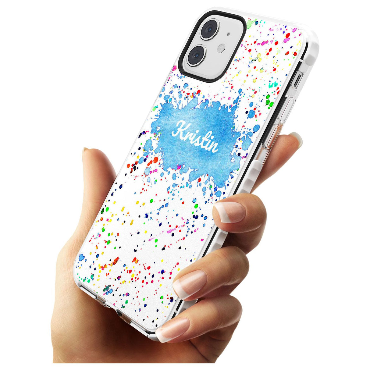 Rainbow Paint Splatter iPhone Case   Custom Phone Case - Case Warehouse