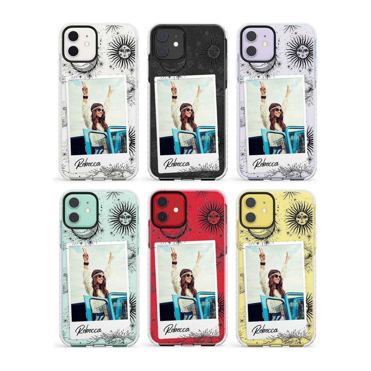 Personalised Snake Instant Photo Impact Phone Case for iPhone 11, iphone 12