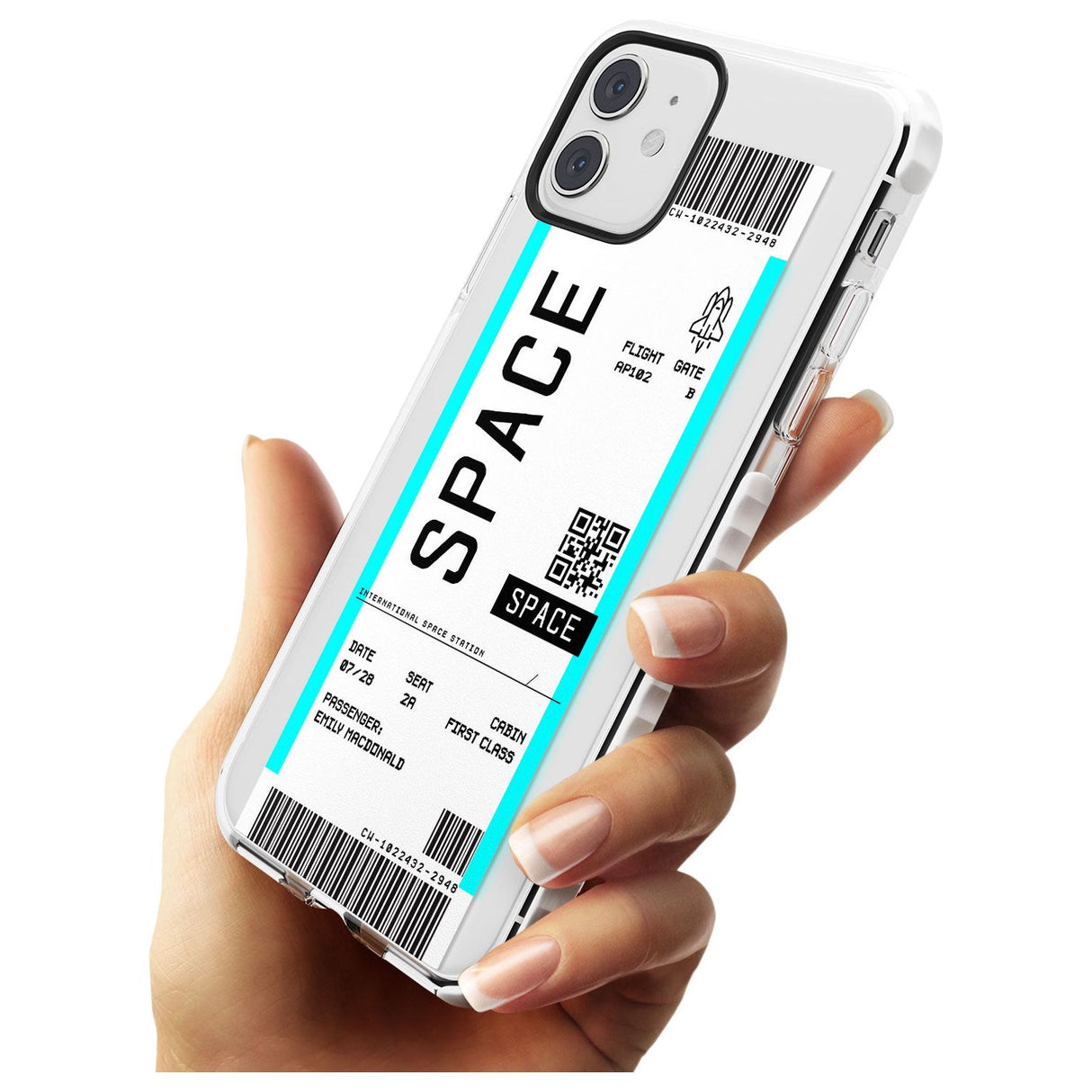 Space Custom Space Travel Ticket iPhone Case   Custom Phone Case - Case Warehouse