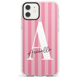 Pink on Pink Stripes iPhone Case  Impact Case Custom Phone Case - Case Warehouse