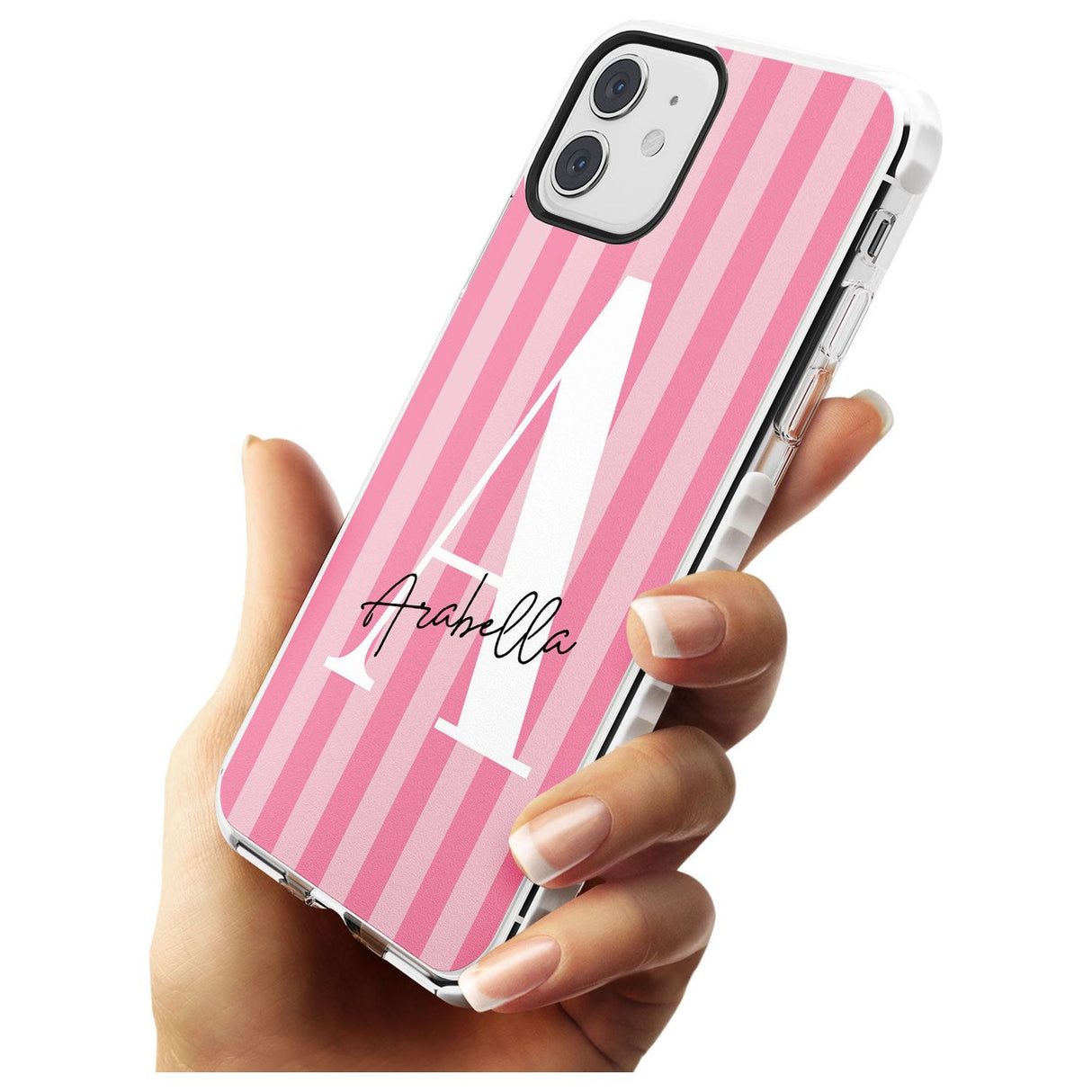 Pink on Pink Stripes iPhone Case   Custom Phone Case - Case Warehouse