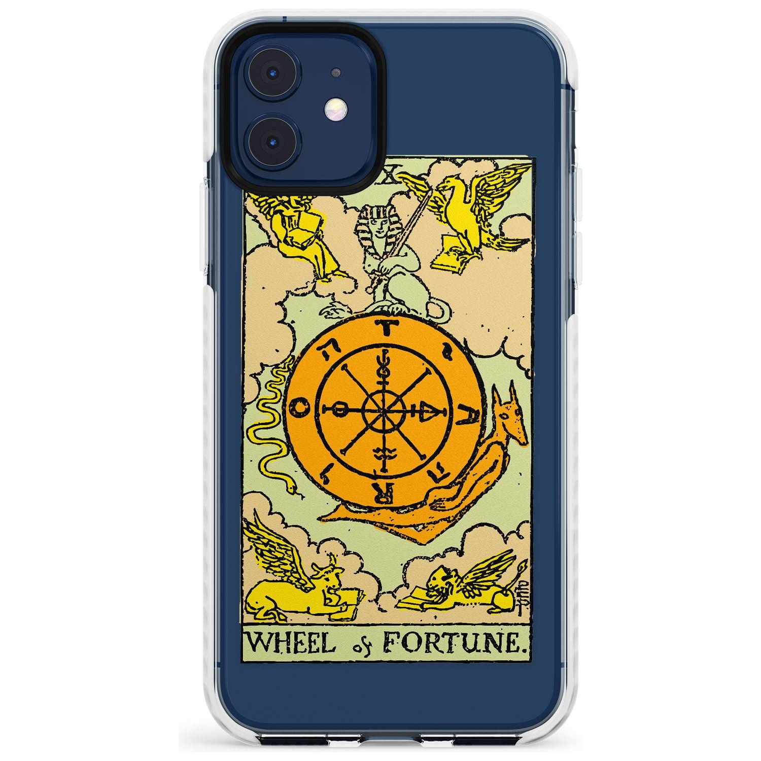 Wheel of Fortune Tarot Card - Colour Slim TPU Phone Case for iPhone 11