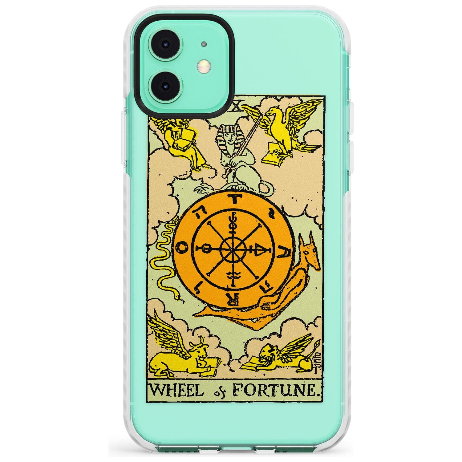 Wheel of Fortune Tarot Card - Colour Slim TPU Phone Case for iPhone 11