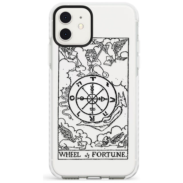 Wheel of Fortune Tarot Card - Transparent Slim TPU Phone Case for iPhone 11