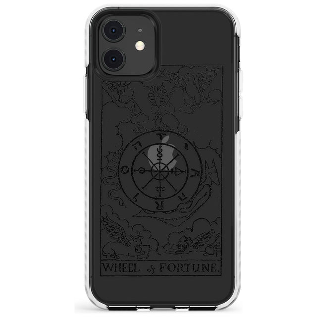 Wheel of Fortune Tarot Card - Transparent Slim TPU Phone Case for iPhone 11