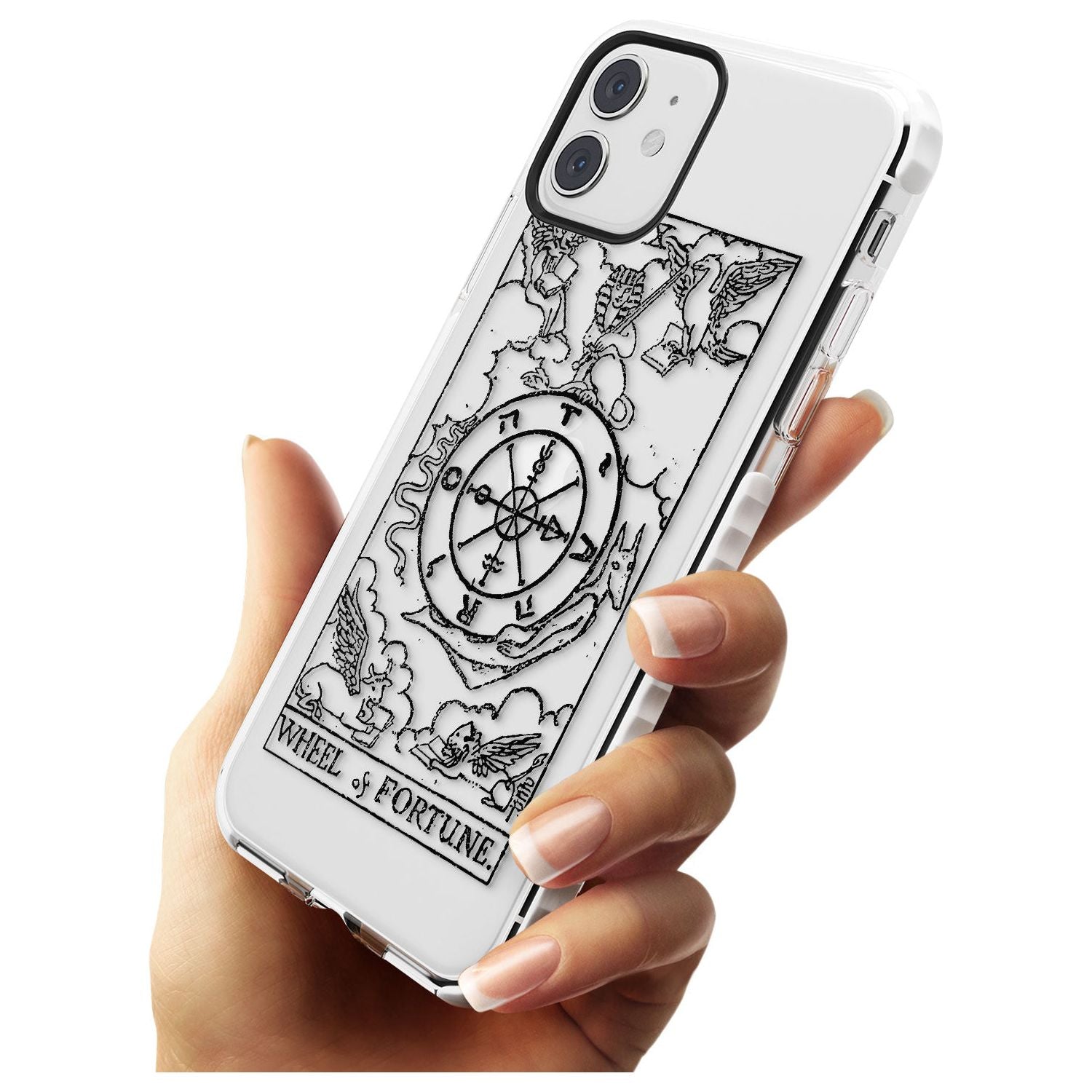 Wheel of Fortune Tarot Card - Transparent Slim TPU Phone Case for iPhone 11